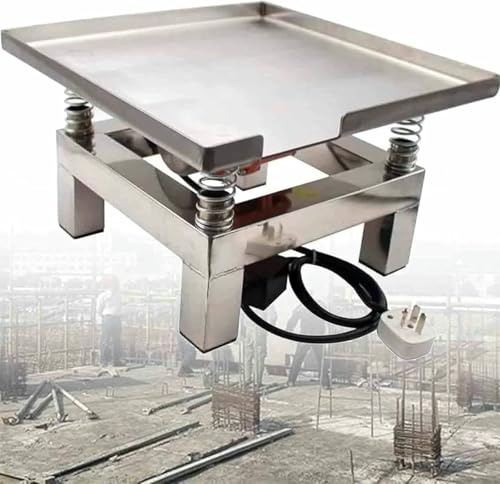 Vibrateur éLectrique pour BéTon Table vibrante pour à plaque plate, en acier inoxydable, pour banc d'essai, plate-forme pour éliminer les bulles et secouer les précipités