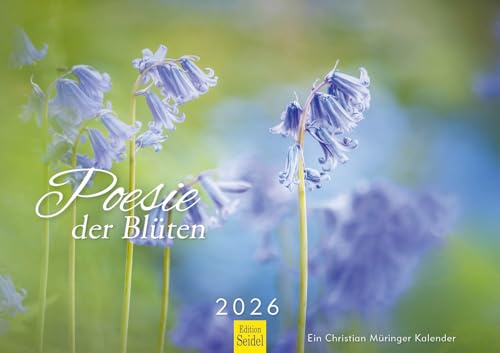 Edition Seidel Premium Kalender Poesie der Blüten 2026 Format DIN A3 Wandkalender Naturkalender Jahreszeiten Blumen Pflanzen Christian Müringer
