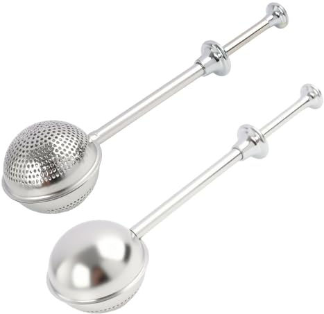 2 Pièces Boule à Thé Infuseur Pinces à Thé En Acier Inoxydable 304 Avec PoignéE Longue Pour Thé En Vrac éPices