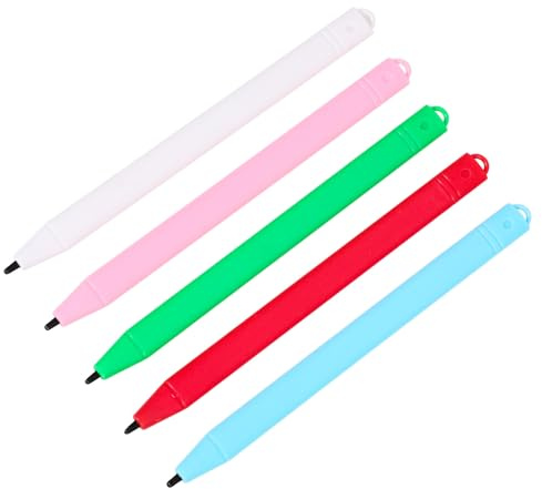 Alipis Lot de 5 Stylets pour Tablette d'Écriture LCD Stylets Tactiles Multicolores Sensibilité à la Pression pour Dessin et Écriture Précise sur Tablette LCD