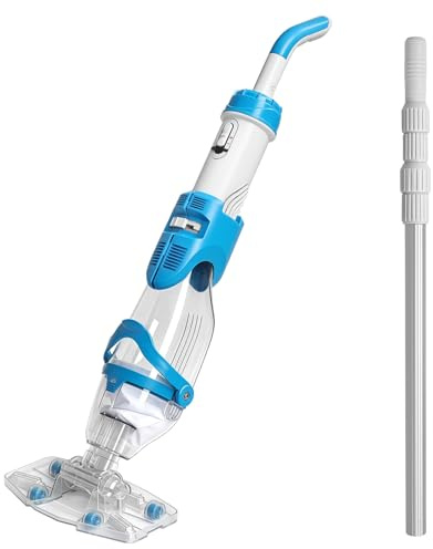 LEADZM Poolsauger Akku, Handsauger, Bodensauger (Blau)