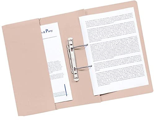 Q-Connect KF26095 Schnellhefter mit Tasche Folio-Format 38 mm Kapazität braun