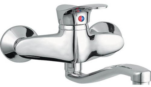 Einhandmischer Wand Küchenarmatur Spültischarmatur Wandarmatur Küchen Wasserhahn von FERRO Modell SWING