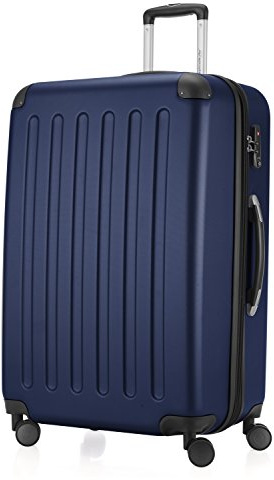 Hauptstadtkoffer Spree - Großer Hartschalen-Koffer, TSA, 4 Doppel-Rollen, Trolley, Rollkoffer, Reisekoffer, Volumenerweiterung, 75 cm, 119 Liter, Dunkelblau