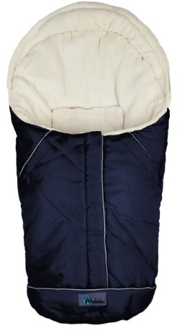 Altabebe AL2003-31 Winterfußsack Nordic Kollektion für Babyschale und Car Seat, Gruppe 0+, marine - whitewash