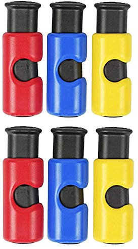 6pc BPA-Free Premium Quality ALAZCO Bag Clips - Value Set Food Fruit Bread Bag Cinch Non-Slip Grip EASY Squeeze & Lock