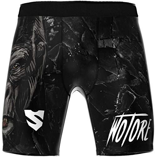 SMMASH Vale Tudo Pantaloncini Sportivi Uomo Boxe MMA BJJ UFC Grappling Krav Maga Kickboxing Muay Thai, Shorts Pantaloni Sportivi Antibatterico Pantaloncini Uomo, Prodotto nell'Unione Europea