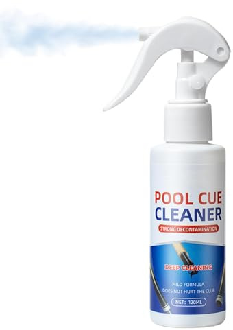 Billard Queue Stick Reiniger | Billard Queue Poliermittel | Billard Zubehör, 120ml Dekontamination für oder Synthetische Materialien