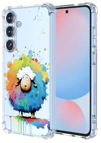 XINYEXIN Transparente Hülle für Samsung Galaxy A56 5G | Blumen, Katzen, Leoparden & Niedliche Handyhülle, Weiches TPU, Stoßfeste, Dünn, Kratzfest, Kameraschutz