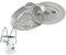 Anneau de panier d'écumoire de piscine, filtre interne externe de rechange, pièces d'écumoire pour piscines extérieures, arrière-cour – Utilisation du terrain ou du réservoir enterré – 22,4 x 14,8 x