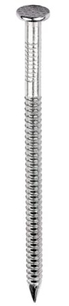 1KG [FIXINGS DIRECT] Stainless Steel Annular Ring Shank Nails | Corrosion Resistant Round Head Nails for Fencing, Decking, Outdoor Wood Ring Shank & Annular Nails for External Use (2.65 x 40mm (1KG))
