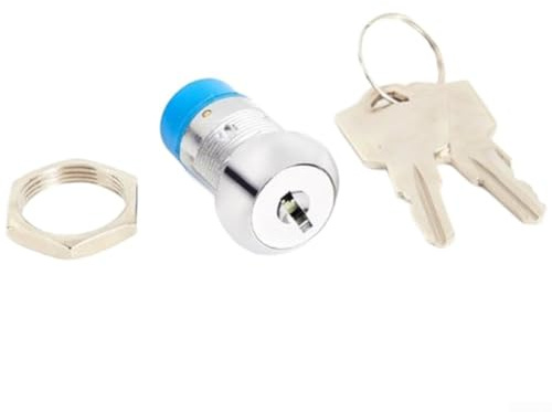 Reset Switch Lock Cylinder, With Multiple Terminal Pins, For Enhanced Security In Cabinets, Server Racks, Escape Doors, And Telecommunications