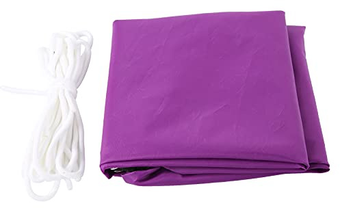 Vela parasole triangolare, resistente ai raggi UV, impermeabile, traspirante, per esterni, per patio, giardino, piscina, posto auto coperto in tessuto Oxford, 3 x 3 x 3 metri (Viola)