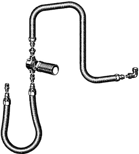 Viega 273583 Anschlussgarnitur Modell 6161.86 mit UP-Rohrunterbrecher, ohne Rosette, 1/2 Zoll x 16 mm