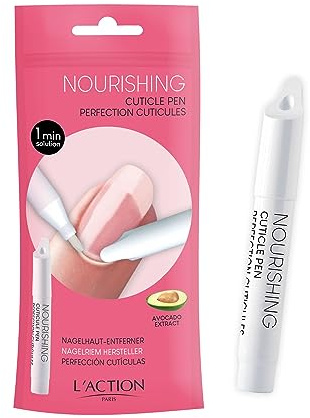 L'Action Paris Stylo Nourrissant pour Cuticules, Répare, Hydrate et Nourrit les Cuticules, Applicateur Facile à Utiliser Aide à Éliminer les Peaux Mortes, Stylo de Manucure à l'Extrait d'Avocat 4ml