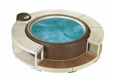 Marinoir Whirlpool Umrandung White Chocolate per softub Resort & Legend