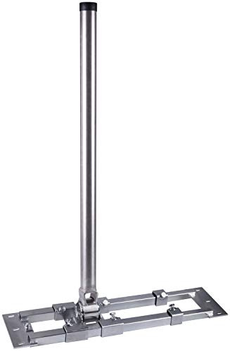 Dachsparrenhalter - DUR-line® Herkules E48-900 Edelstahl - über 1000Nm - Breite: 55 - 90 cm, Masthöhe: 90 cm, Ø: 48 mm, Edelstahlmast, rostfrei