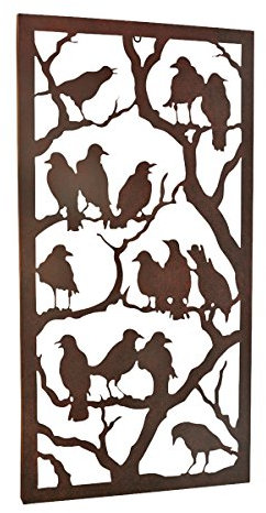 Design Toscano MH21577 Night of the Ravens Metal Wall Sculpture