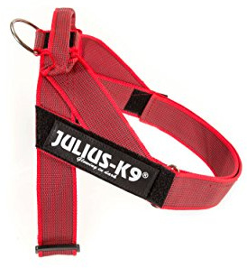Julius-K9 Arnés De Correa, Rojo-Gris, M / 0
