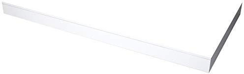 Kit Pannelli Alzata per piatto doccia Novellini Novosolid Bianco Opaco Lato Corto Lungo 180 CM Altezza 11 cm Solo per installazione ad angolo