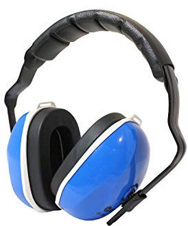 Viwanda Berlin Kapselgehörschutz blau Lärmschutz SNR 27dB - verstellbar komfortabel Gehoerschutz für Erwachsene Kinder - Stilles Lernen in der Schule