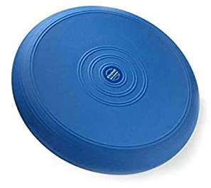THERABAND Dynair Ballkissen, 36 cm, Wackelscheibe für Gleichgewichtstraining, dynamisches Sitzen & Physiotherapie, ideal für aktives Sitzen & korrekte Körperhaltung, Blau