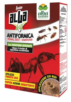 Albagarden - Esca Anti Formiche In Polvere X 750 Gr - Insetticida Formiche Universale Per Casa Orto E Giardino - Antiformiche A Base Di Cipermetrina - Veleno Solubile