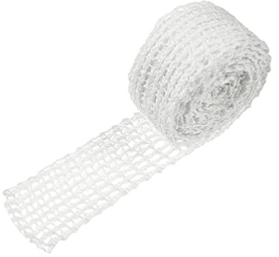 Cabilock Rete per carne e arrosti, rete per arrosti, rete per arrosti, rete per prosciutto, rete elastica per tubi di riempimento, accessori da cucina, 300 cm, colore bianco