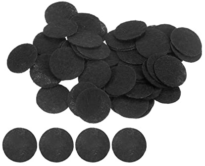 sourcing map 100 Stück Runde Bastelfilz 20mm, Filzkreise Handwerk Filz Pads Vliesstoff Filzkissen für Nähen, DIY Projekt, Bastelarbeiten, Handwerk, Decoration (Schwarz)