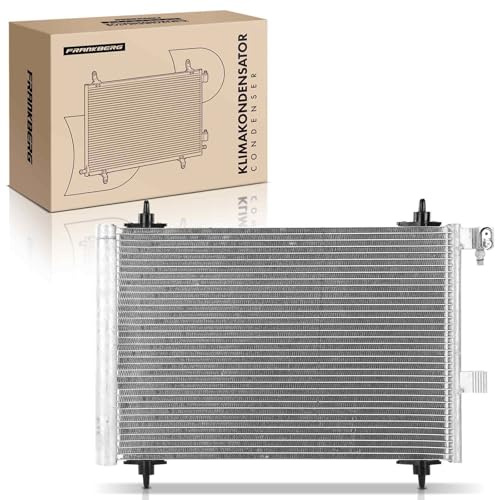 Frankberg Kondensator Klimaanlage 6455CP 6455FX | Kompatibel mit 407 Coupe 6C, C5 Kasten/Kombi RE, C5 II RC, C5 III Break RW, C5 II Break RE, C6 TD, C5 III RD, 407 SW 6D 6E