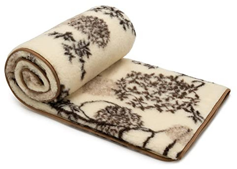 Best Wool Coperta Lana Merinos 240x200 cm - Morbida in 100% Lana di Pecora Merino - Grande e Soffice - Peso 500 g/m2 - Materiale Traspirante