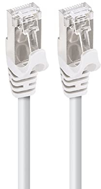 APM Câble Ethernet Cat 7, 10M, RJ45 Réseau 10Gbps 600MHz, Blindé S/FTP, Cordon Internet Très Haut Débit, Compatible avec PC Modem Routeur TV Box Xbox Switch PS5 PS4 Gaming, 560357