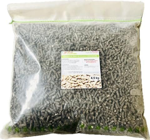 Granulés de Fientes de Volaille Déshydratées – Engrais Organique Naturel – NPK 4-3-3 – Utilisable en Agriculture Biologique – Fertilisant Jardin, Potager, Pelouse (4,5 kg)