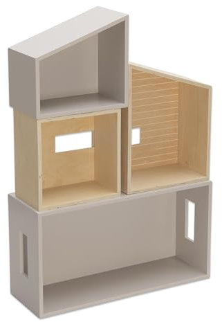 Betzold - Modulares Puppenhaus, 4-TLG. - Kinder-Spielzeug Spielhaus