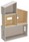 Betzold - Modulares Puppenhaus, 4-TLG. - Kinder-Spielzeug Spielhaus