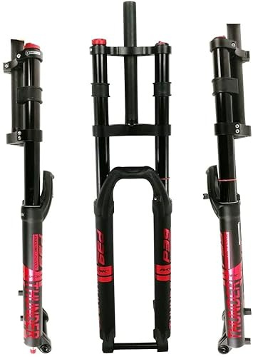 ZECHAO DH FORCHIO SUSPENSIONE DOCKILL 26 27,5 29in, smorzamento della Bicicletta Freno a Disco 1-1/8 FORCHIO Anteriore A Doppio SCHEGNO 160mm Viaggia da 15 mm Attraverso l'asse Forcella Anteriore (C