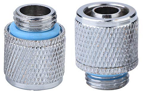 Beufee Raccordi Rapidi Affidabili da 2 Pezzi, Raccordo a Compressione per Raffreddamento Ad Acqua con Accoppiatore d'Aria a Connessione Rapida per Sistema di Raffreddamento Ad Acqua del Computer