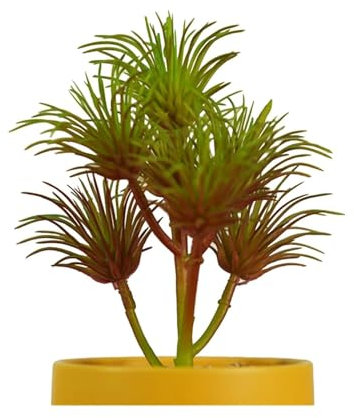 Aqxyxsw 20 cm künstliche Sukkulenten-Pflanzen, Kleiner Bonsai-Baum, gefälschter Kaktus, Kunststoff-Kiefernkugel, künstliche Sukkulenten, Agave for Desktop-Büro-Dekoration fangzi (Color : 20cm Without