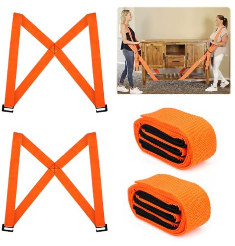 Tragegurte Umzug 2 Personen Tragegurt, Transportgurt Hebegurt Möbel Tragegurte, Einfaches Heben, Tragen, Bewegen von Möbeln, Haushaltsgeräten, Matratzen für Gegenstände