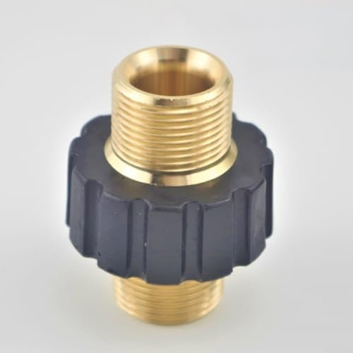 Adaptador de limpiador de alta presión M22 x 1 5, construcción de latón macizo, conversión de 14 mm a 15 mm (M22 de 15 a 14 mm)