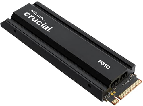 Crucial P310 PS5 SSD 4TB PCIe Gen4 NVMe M.2 con Disipador, hasta 7100 MB/s, Compatible con PlayStation 5, Ordenador de Sobremesa, Disco Duro Interno - CT4000P310SSD5-01