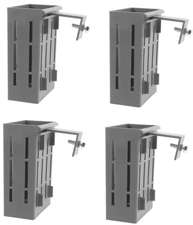 UPKOCH 4pcs Fish Tank Hydroponic Plant Basket Hooks Wall Hanging Aquatic Plant Holder for Aquarium Grey Planter Cup for Easy Installation and Planting