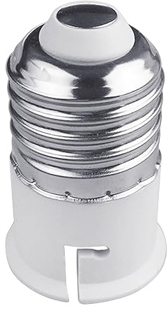 Aurgiarme Soporte de bombilla E27 a B22, adaptador convertidor de lámpara, adaptador de base de bombilla, fácil de usar, convertidor de luz, accesorios de iluminación