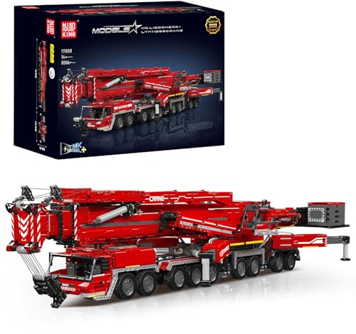 Mould King RC Crane Building Set, 8506 Pieces Heavy Crane Truck Building Kits for Adult, APP Programmable Construction Vehicle Block Set