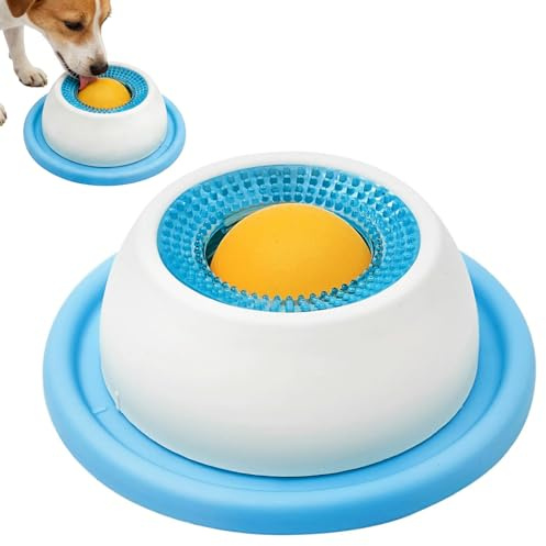 Axinyijia 2026 Nouveau Bol de Léchage Chien avec Ventouse Boule a Lecher Chien Anti Stress