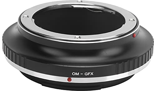 MAMJENNI Fikaz objektivadapter med manuellt fokus för OM-Mount-objektiv, lämplig för Fuji GFX-Mount-kamera