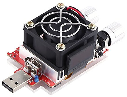 USB Last Tester Batterie Kapazität Tester 35W einstellbare Konstantstrom Elektronische Last mit LCD für Spannungs und Kapazitätsmessung von USB Geräten und Batterien mit USB Last Prüfer