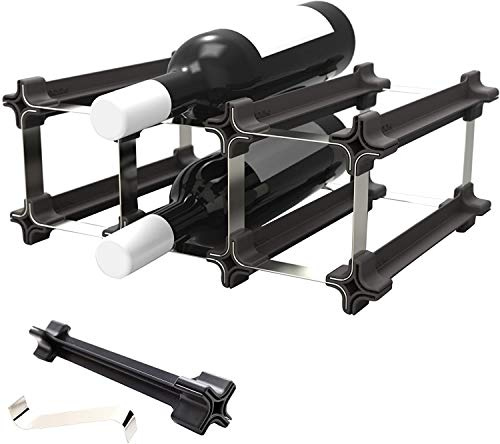 NOOK Vinställ 3 startpaket – modulärt hyllsystem för vinflaskor – praktisk flaskhylla flexibelt utbyggbar för optimal förvaring av flaskor