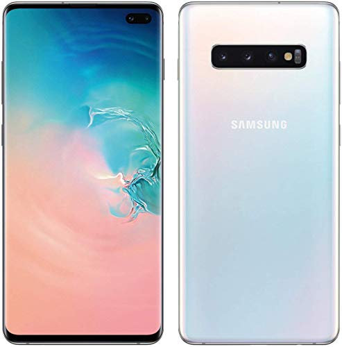 Samsung Galaxy S10 + Plus + 8 Go RAM 128 Go SM-G975F / DS Dual Sim 6.4 LTE Usine Unlocked Smartphone Modèle International Non- (Blanc Prisme)
