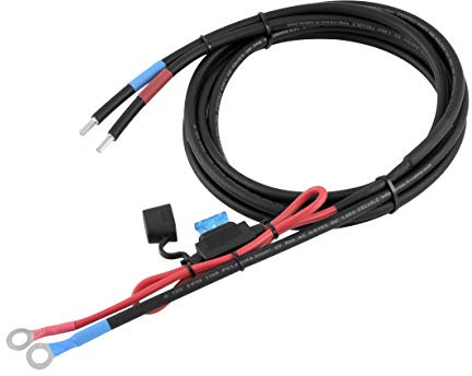 enjoysolar 6 mm² batterikabel solladdningsregulator och batteri med säkring M8-ringöljetter (15 A 6 mm² M8)